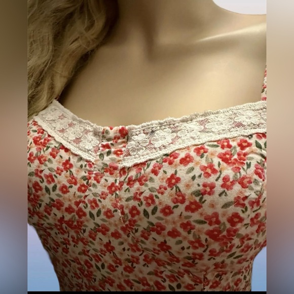 AUW Women’s Floral sundress Sz medium - Picture 6 of 14